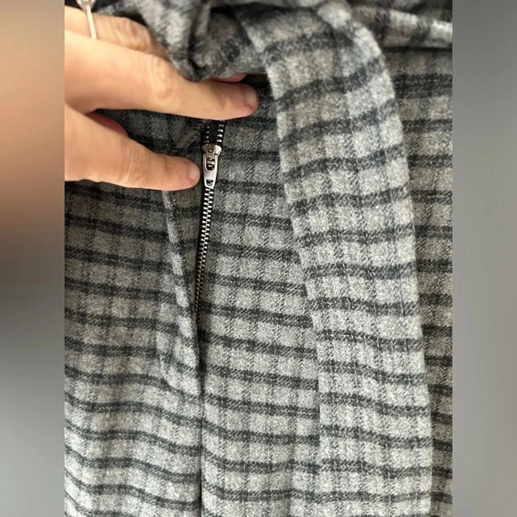 Aritzia Wilfred Tie-Front Wool Pant Check Plaid - Picture 9 of 13